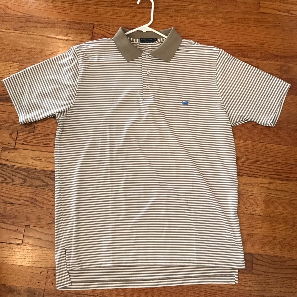 Southern Marsh Collared Polo Shirt Size M